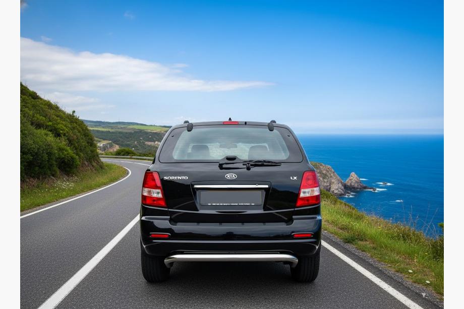 Kia Sorento I BL 2002–2009 Bakre skyddsbåge AK012 (rostfritt stål) Image