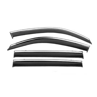 Vindavvisare med kromlist Niken Luxury (4 st) Toyota Land Cruiser 200 2007–2021 foto 2