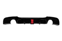 BMW 3-serie E90/E91 2005–2011 Bakre stötfångardiffusor för dubbla enkelutblås med LED (för M-Sport, ABS) foto 1