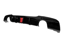 BMW 3-serie E90/E91 2005–2011 Bakre stötfångardiffusor för dubbla enkelutblås med LED (för M-Sport, ABS) foto 2