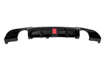 BMW 3-serie E90/E91 2005–2011 Bakre stötfångardiffusor för dubbla enkelutblås med LED (för M-Sport, ABS) foto 4