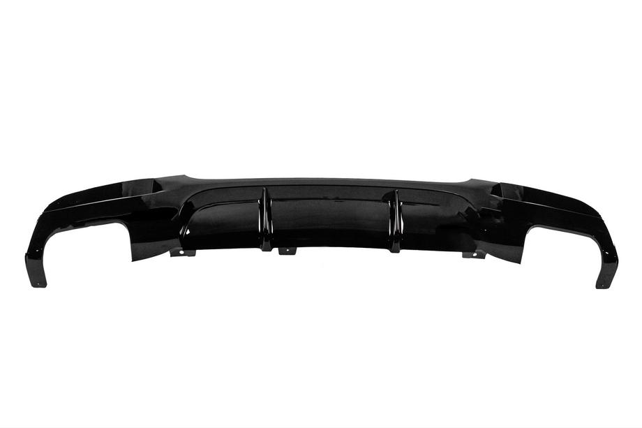 BMW 3-serie E90/E91 2005–2011 Bakre diffuser för dubbelsidigt dubbelt avgassystem (för M-Sport, ABS) Foto 4