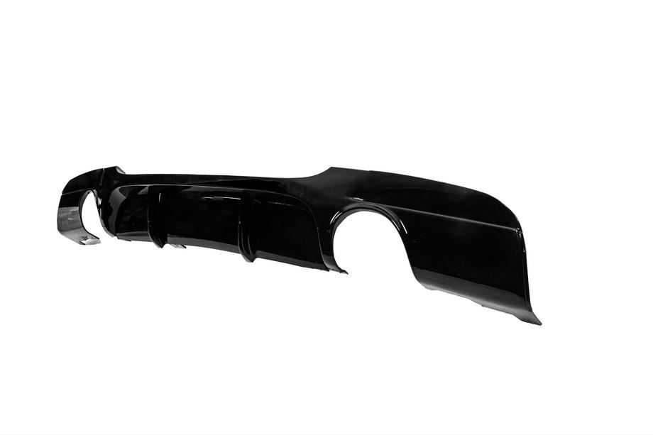 BMW 3-serie E90/E91 2005–2011 Bakre stötfångardiffusor för dubbelsidig enkel utblås (för M-Sport, ABS) Foto 3