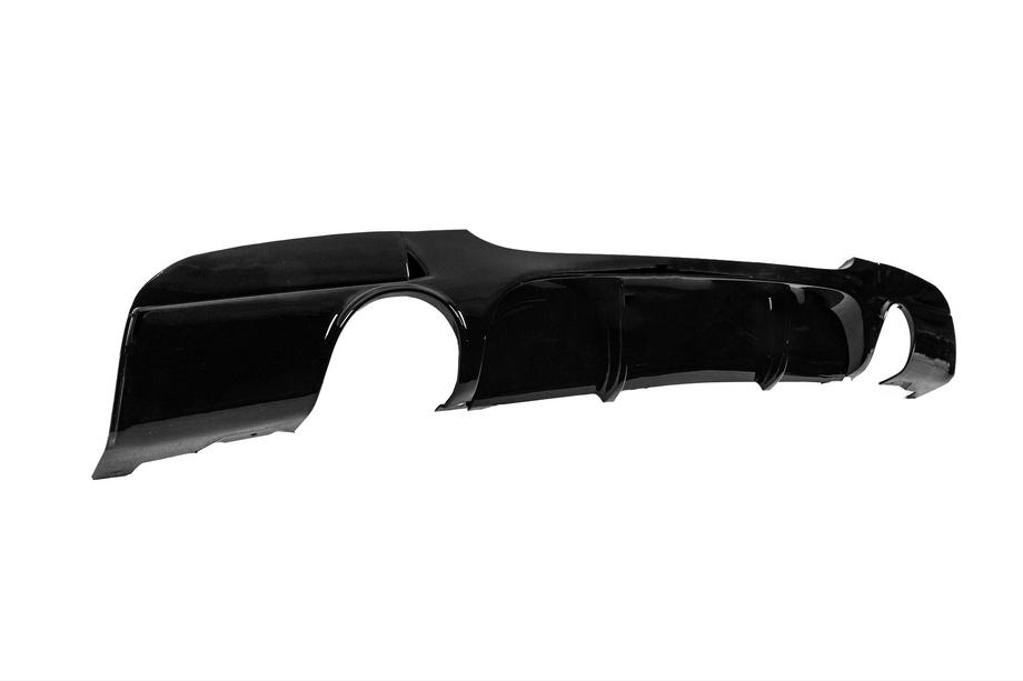 BMW 3-serie E90/E91 2005–2011 Bakre stötfångardiffusor för dubbelsidig enkel utblås (för M-Sport, ABS) Foto 4