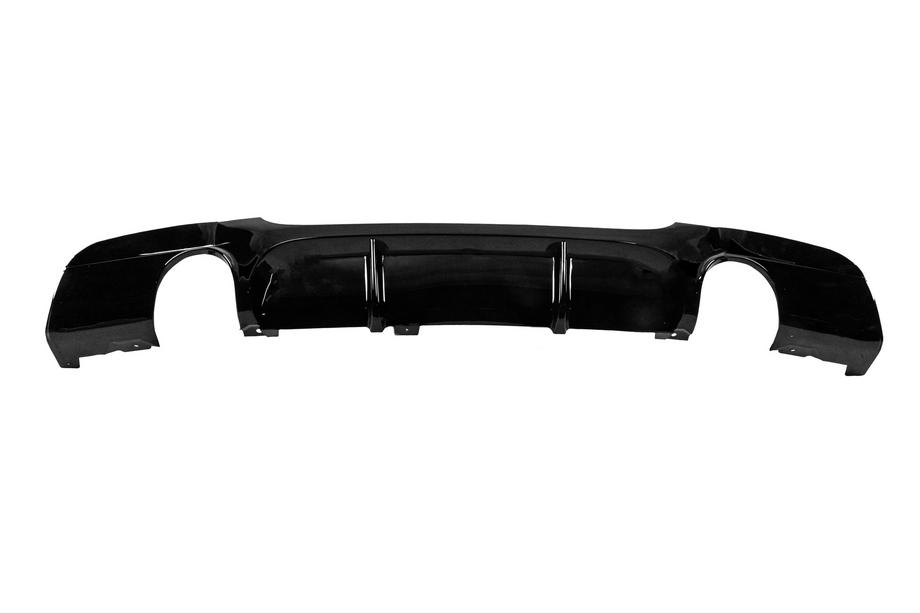 BMW 3-serie E90/E91 2005–2011 Bakre stötfångardiffusor för dubbelsidig enkel utblås (för M-Sport, ABS) Foto 5