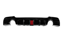BMW 3-serien E92/E93 2006–2013 Bakre stötfångardiffusor för dubbla enkelutblås med LED (för M-Sport, ABS) foto 1