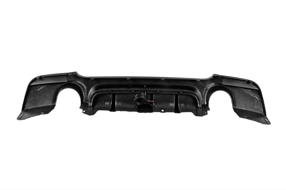 BMW 3-serien E92/E93 2006–2013 Bakre stötfångardiffusor för dubbla enkelutblås med LED (för M-Sport, ABS) Foto 5