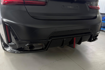 BMW 3-serien G20/G21 2018– Diffusor till bakre stötfångare B-Style LED (för M-Sport 2023+, ABS) foto 1