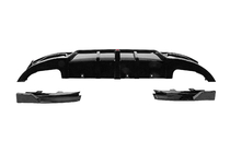 BMW 3-serien G20/G21 2018– Diffusor till bakre stötfångare B-Style LED (för M-Sport 2023+, ABS) foto 10