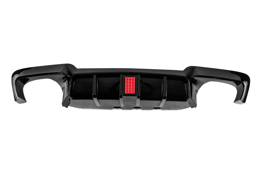 BMW 5-serien F10/F11 2010–2016 Bakre stötfångardiffuser M5-Style LED (för M-Sport, ABS) Image