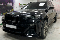 BMW X7 G07 2019– Frontläpp till främre stötfångare Paradigm Black Knight V2 (2018-2022, M-Sport) foto 2