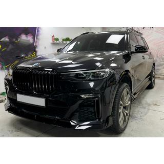 Frontläpp till främre stötfångare Paradigm Black Knight V2 (2018-2022, M-Sport) BMW X7 G07 2019– foto 2