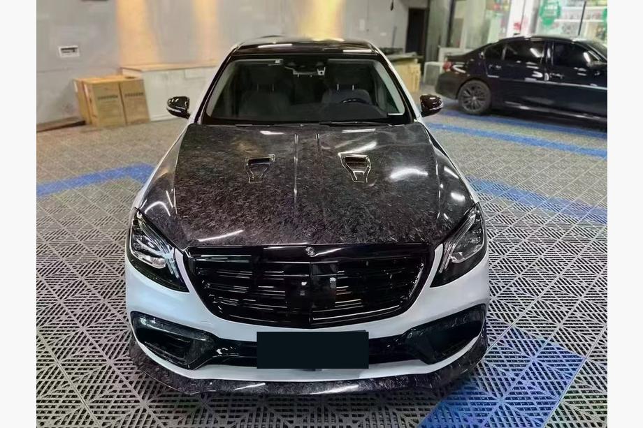 Mercedes S-class W222 2013–2022 Motorhuv (Forged Carbon) Image