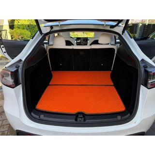 EVA V2 bagagerumsmatta (2020-2024, Orange) Tesla Model Y 2020–