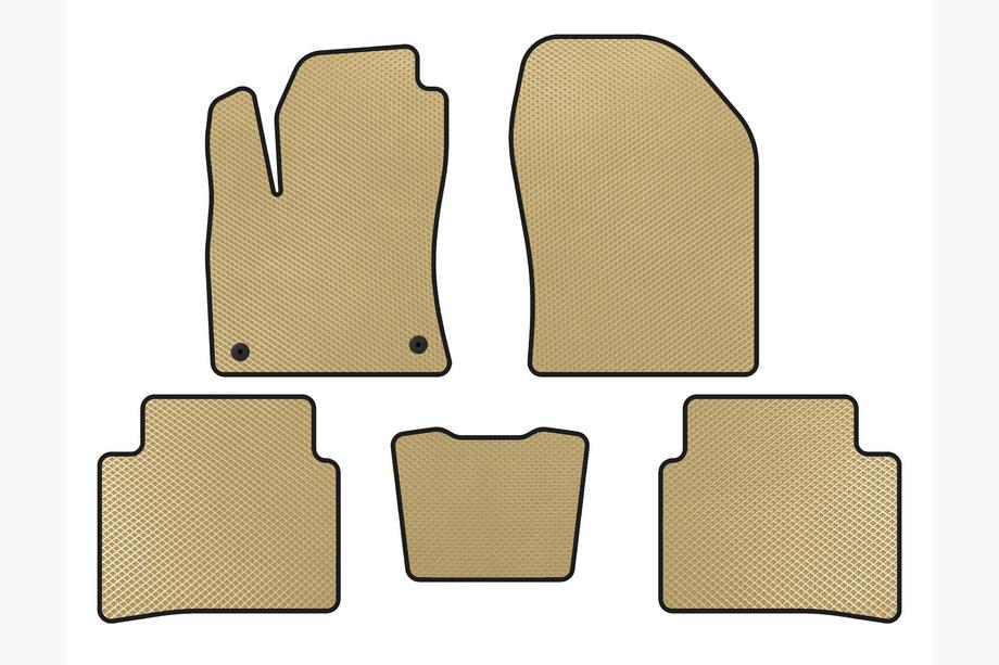 Toyota Prius 2015–2022 EVA bilmattor (LB, Beige) Image