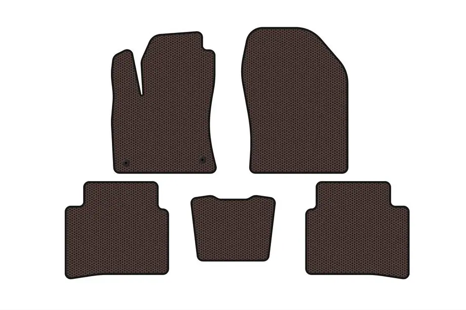 Toyota Prius 2015–2022 Gummimattor Carsuit (LB, brun) Image