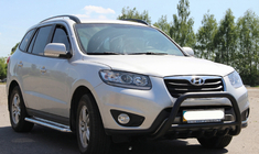 Hyundai Santa Fe 2 2006–2012 Frontbåge WT003 Black (rostfritt stål) foto 5