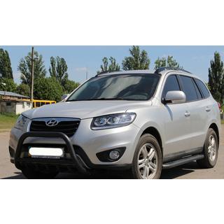 Frontbåge WT003 Black (rostfritt stål) Hyundai Santa Fe 2 2006–2012 foto 4