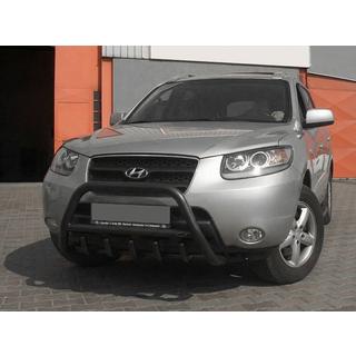 Frontbåge WT003 Black (rostfritt stål) Hyundai Santa Fe 2 2006–2012 foto 3