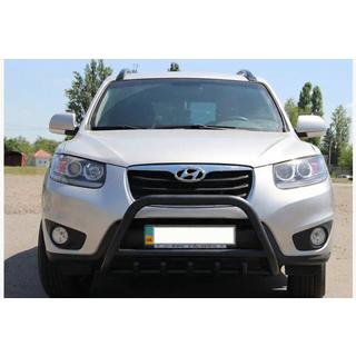 Frontbåge WT003 Black (rostfritt stål) Hyundai Santa Fe 2 2006–2012 foto 1