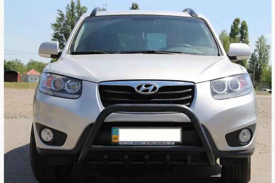 Hyundai Santa Fe 2 2006–2012 Frontbåge WT003 Black (rostfritt stål) Image