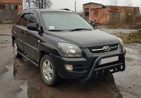 Kia Sportage 2004–2010 Frontbåge WT003 Black (rostfritt stål) foto 3