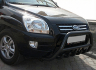 Kia Sportage 2004–2010 Frontbåge WT003 Black (rostfritt stål) foto 5