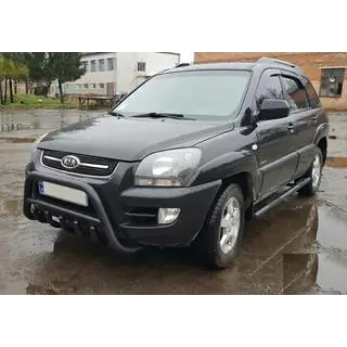Frontbåge WT003 Black (rostfritt stål) Kia Sportage 2004–2010 foto 3