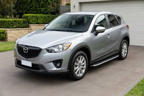 Mazda CX-5 2012–2017 Sidosteg Fullmond (2 st, aluminium) foto 1