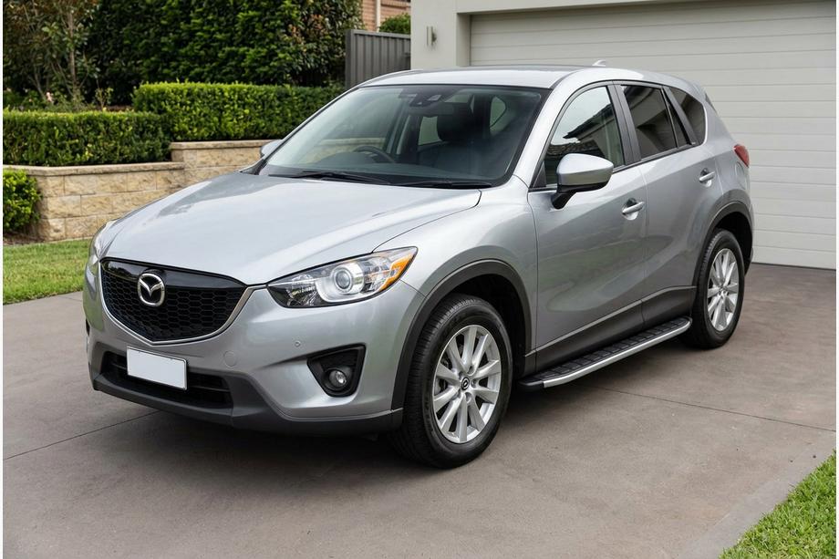 Mazda CX-5 2012–2017 Sidosteg Fullmond (2 st, aluminium) Image