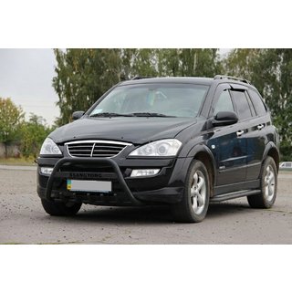 Frontbåge WT004 Black (rostfritt stål) SsangYong Action 2005–2018 foto 1