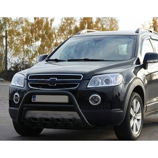 Frontbåge WT003 Black (rostfritt stål) Chevrolet Captiva 2006–2019 foto 3