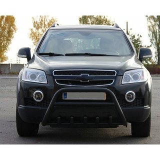 Frontbåge WT003 Black (rostfritt stål) Chevrolet Captiva 2006–2019 foto 1
