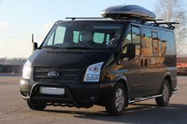 Ford Transit 2000–2014 Frontbåge WT003 Black (2006-2014, rostfritt stål) foto 4