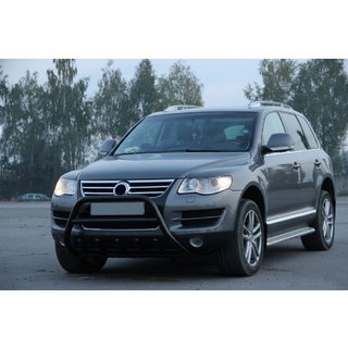 Kängurubåge WT003 Black Special (rostfritt stål) Volkswagen Touareg 2002–2010 foto 4