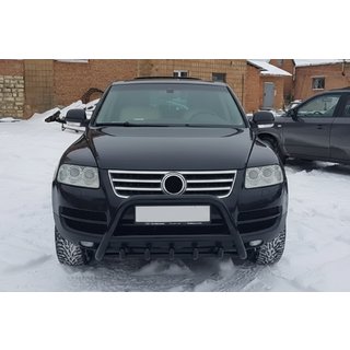 Kängurubåge WT003 Black Special (rostfritt stål) Volkswagen Touareg 2002–2010 foto 1