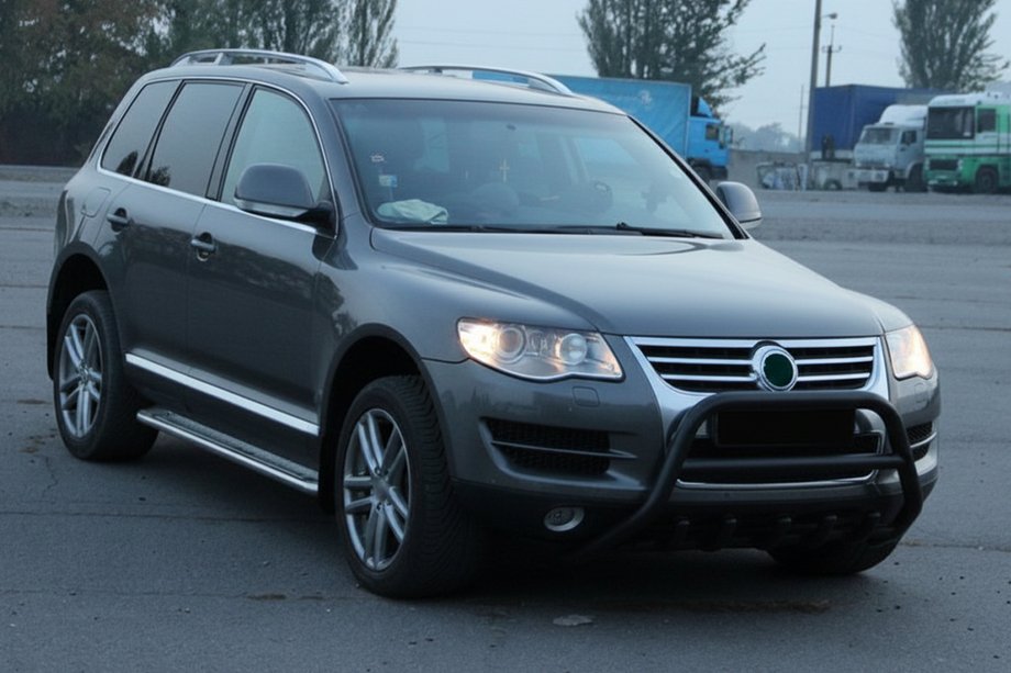 Volkswagen Touareg 2002–2010 Kängurubåge WT003 Black Special (rostfritt stål) Foto 3