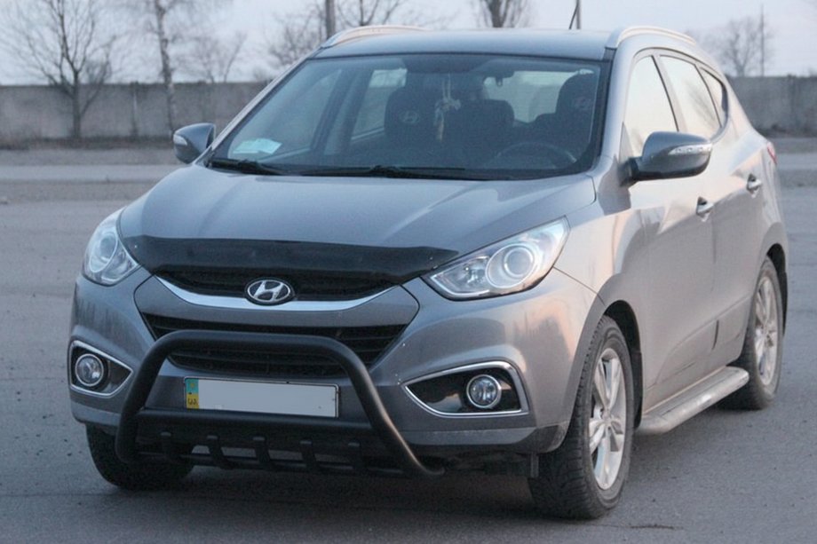 Hyundai IX-35 2010–2015 Frontbåge WT003 Black (rostfritt stål) Image