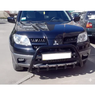 Frontbåge WT004 Black (rostfritt stål) Mitsubishi Outlander 2001–2006 foto 1
