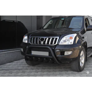 Låg bullbar WT003 Black (rostfritt stål) Toyota Land Cruiser Prado 120 2002–2009 foto 1