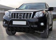 Toyota Land Cruiser Prado 150 2009–2023 Frontbåge WT003 Black (rostfritt) foto 1