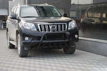 Toyota Land Cruiser Prado 150 2009–2023 Frontbåge WT003 Black (rostfritt) foto 4