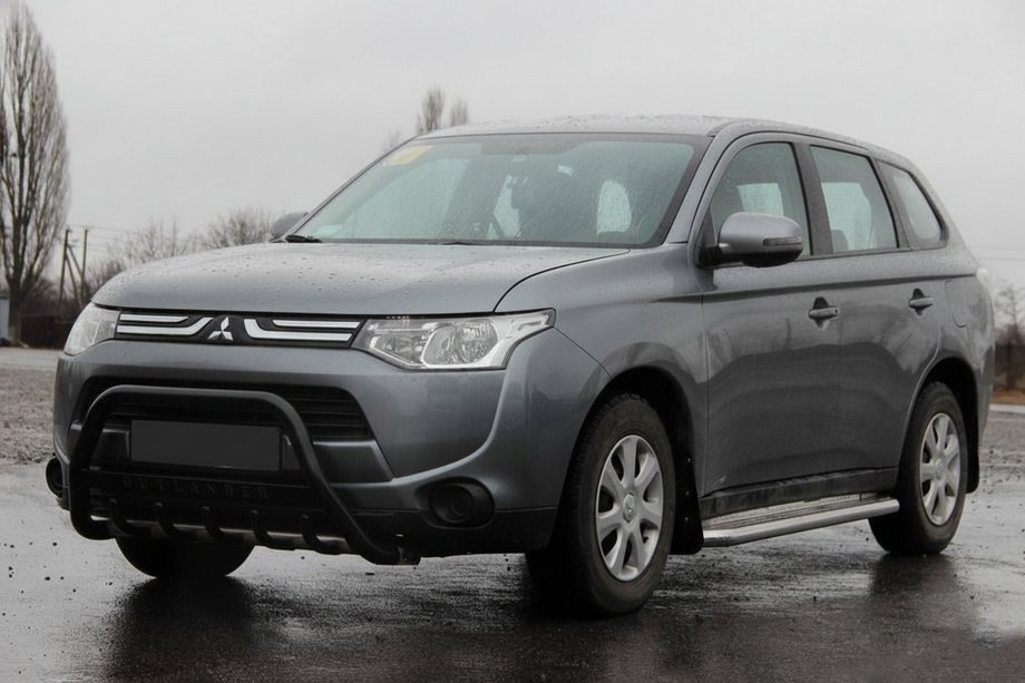 Mitsubishi Outlander 2012–2021 Frontbåge WT004 Black (rostfritt stål) Image