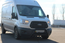 Ford Transit 2014– Frontbåge WT003 Black (rostfritt stål) foto 1