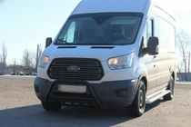Ford Transit 2014– Frontbåge WT003 Black (rostfritt stål) foto 3