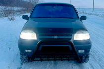 Chevrolet Niva 1998–2020 Frontbåge WT004 Black (rostfritt stål) foto 2