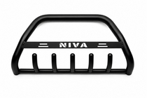 Chevrolet Niva 1998–2020 Frontbåge WT004 Black (rostfritt stål) foto 3