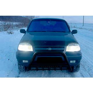 Frontbåge WT004 Black (rostfritt stål) Chevrolet Niva 1998–2020 foto 2