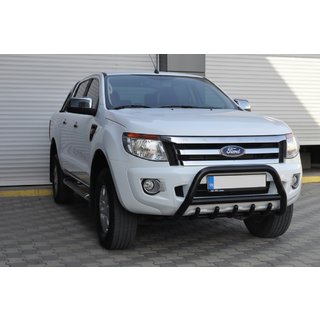 Frontbåge WT003 Black (rostfritt stål) Ford Ranger 2011–2022 foto 3