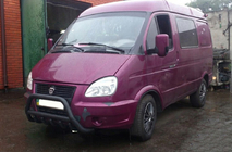 Газель, соболь 1998– Frontbåge WT003 Black (rostfritt stål) foto 4